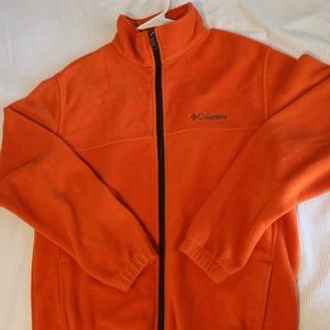 Orange Men’s Columbia Fleece Jacket